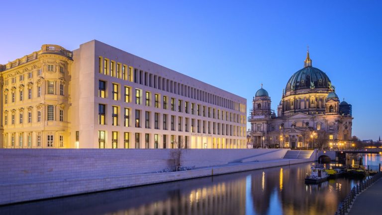 Evening,At,The,Humboldt,Forum,Berlin,,Germany